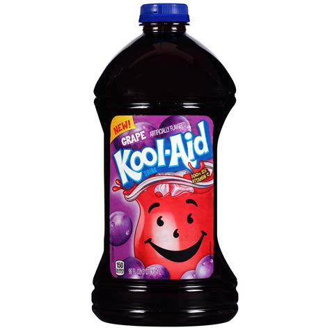 Kool Aid Grape Ready To Drink Soft Drink 96 Fl Oz Bottle