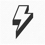 Lightning Bolt Icon Abstract Transparent Icons Energy