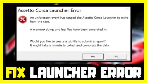 How To Fix Assetto Corsa Launcher Error Youtube