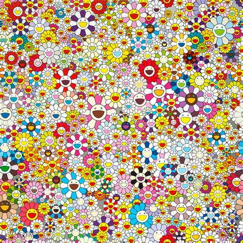 Japanese contemporary artist takashi murakami (b. Takashi Murakami Flowers Blooming in This World and the Land of Nirvana, 5 Print | Kumi Contemporary
