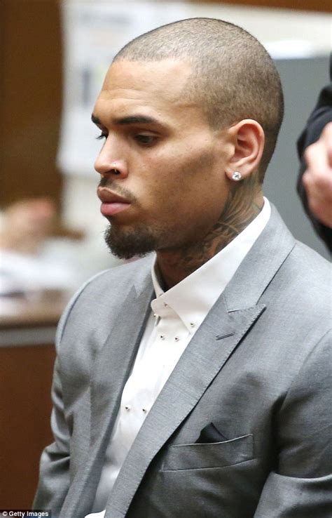 He showed off how his hair has grown out in long waves and the singer is now blonde. Chris Brown 'will spend the next MONTH in jail' after ...