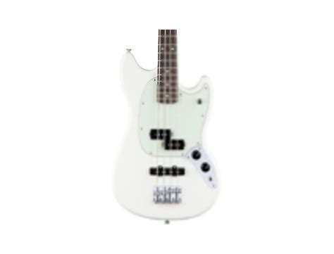 Fender Mustang Pj Bass In Olympic White Compare Prices Read Reviews