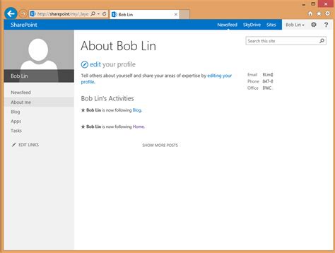 How To Edit Profile In Sharepoint 2013 Step By Step With Screenshots