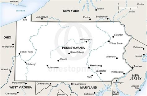 1960u002639s Road Maps Of Pennsylvania Mapheaven
