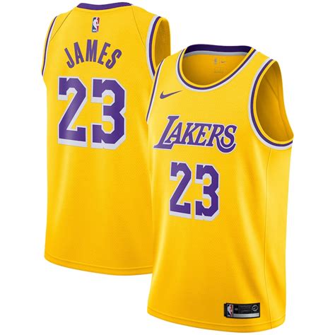 Nike Lebron James Los Angeles Lakers Youth Gold 201819 Swingman Jersey