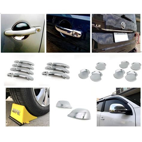 圓夢工廠 VW 福斯 T6 T6 1 2015 2021 on 改裝 鍍鉻 車門把手蓋 車門防刮門碗 尾門飾條 後視鏡蓋 蝦皮購物