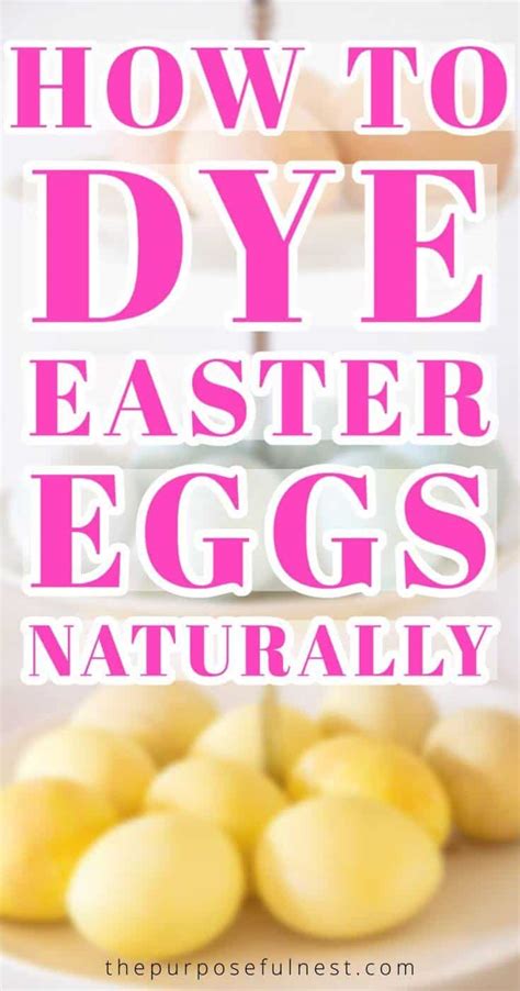 How To Color Easter Eggs With Food Ingredients The