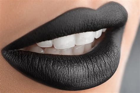 Black Long Lasting Matte Liquid Lipstick Schwarzer Lippenstift Schwarze Lippen Lippenstiftfarben