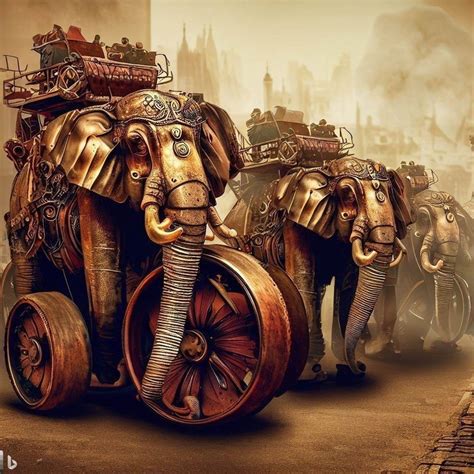 Steampunk Elephants By Kingpin37 On Deviantart