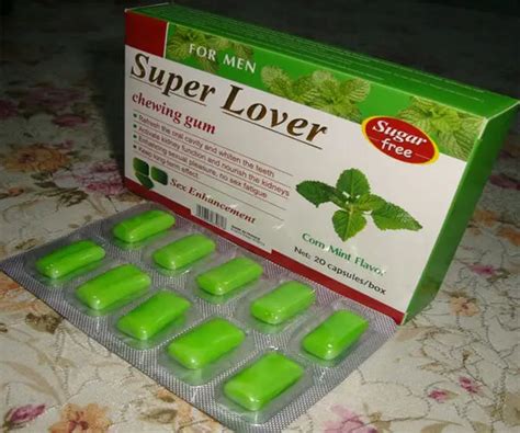 Super Lover Sex Chewing Gum For Male Free Shipping In Pumps And Enlargers From Beauty And Health On