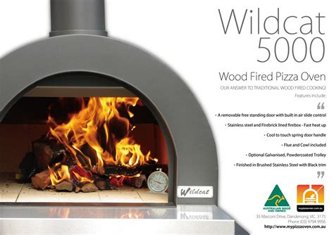 wildcat  wood fired oven
