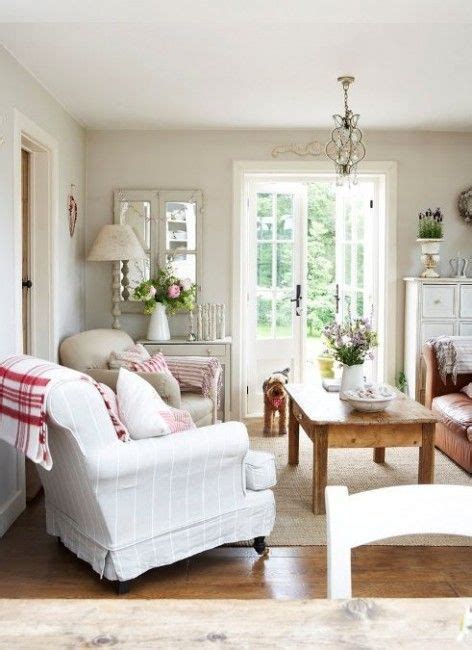 Browse relevant sites & find paint interior. Country Cottage Decorating Ideas With White & Brown Accents | Cottage living rooms, French ...
