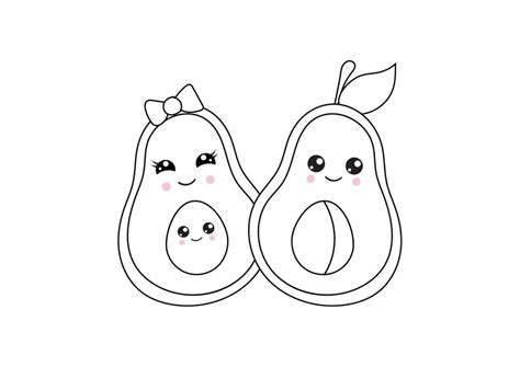 Avocado Coloring Pages Best Coloring Pages For Kids