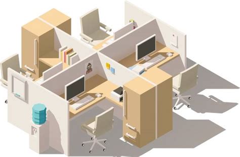 office cubicle illustrations royalty free vector graphics and clip art istock