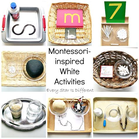Montessori Inspired White Activities With Free Printables Every Star Is Different