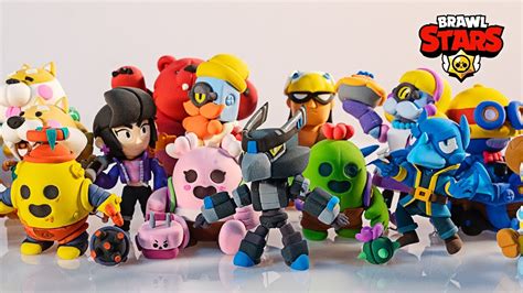 Культові персонажі brawl stars тепер в наборах лего! Brawl Stars Figures Clay Art Collection - YouTube