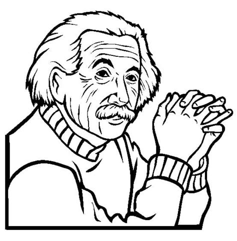 Print Albert Einstein Coloring Page Free Printable Coloring Pages For