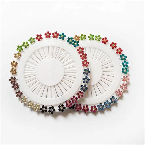Buy 2018 New Hijab Pins Set Wholesale 30pcs Crystal Muslim Brooches For Women