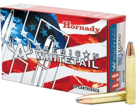 350 Legend Ammunition Hornady 170 Grain 20 Rounds Cheap Bulk Ammo