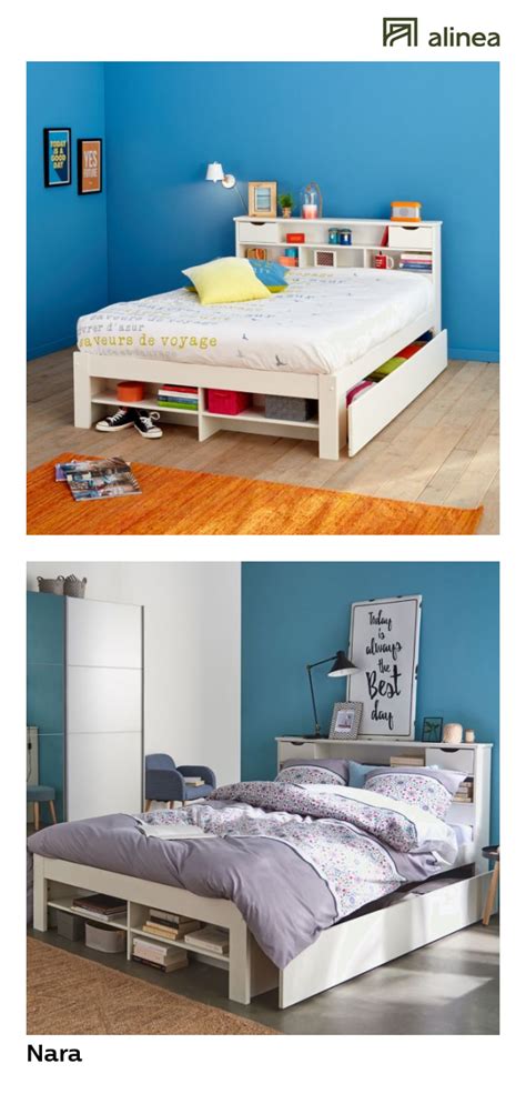Découvrez notre gamme de lits superposés alinéa. alinea : nara lit 2 places en pin massif avec tête de lit ...