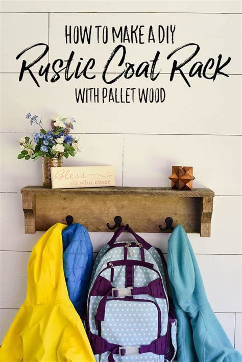Diy Rustic Coat Rack From Pallet Wood Our Handcrafted Life Rustic