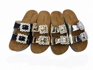 12 Wholesale Metallic Style Birkenstock Women Sandals In Assorted Color
