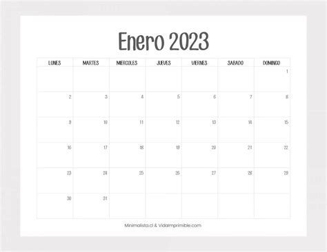 Calendarios 2023 Para Imprimir Enero Karir Imagesee