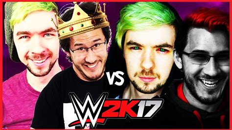 Jacksepticeye And Markiplier Vs Anti Septic Eye And Darkiplier Wwe 2k17