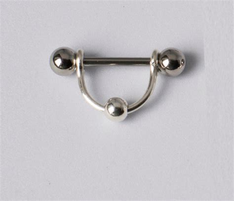 One Sterling Silver Nipple Nipple Piercing Surgical Steel Barbells