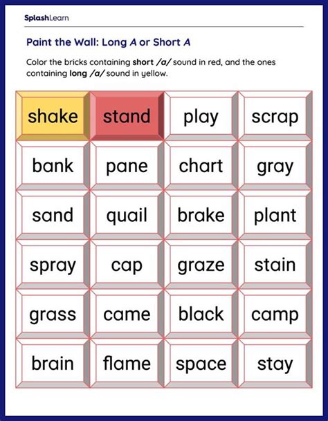 Short Vowel Sounds Worksheets For Kids Online Splashlearn