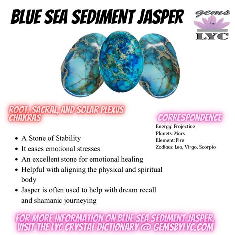 Sea Sediment Jasper Properties And Affirmations Gems By Lyc Crystal