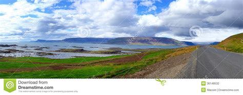 Mountain Landscape On Iceland Stock Photo Image Of Meadow