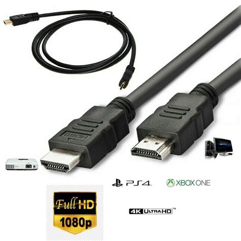 Hdmi To Hdmi Cable Lead Wire Connect Computer Pc Laptop To Tv Dvd