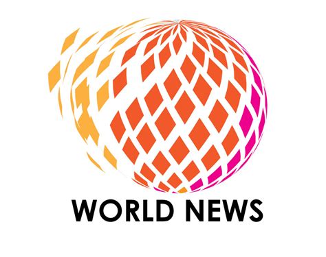 World news logo purely made on illustrator. on Behance
