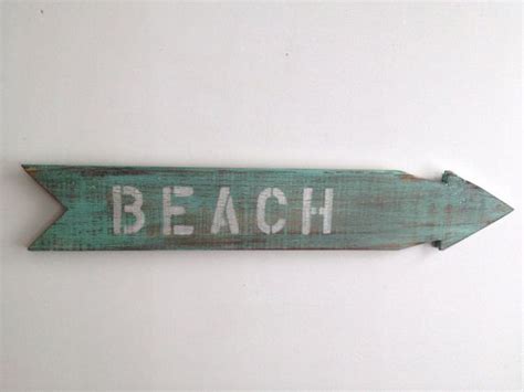 Rustic Beach Sign Made Out Of Reclaimed Wood Etsy Rustic Beach