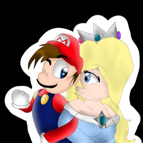 Mario And Rosalina Kiss