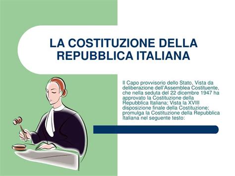 Ppt La Costituzione Della Repubblica Italiana Powerpoint Presentation 056