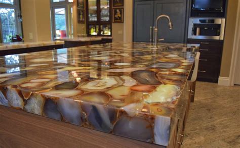 With neutral beige shades of natural. Exotic Stone Project - Contemporary - Kitchen - Austin ...