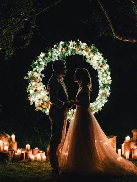 29 Wedding Arches And Altars With Lights Weddingomania