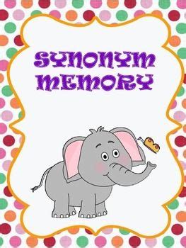 Memory - Synonyms Game (Literacy Center Idea/Activity) | Literacy ...