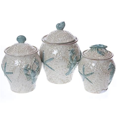 Choose from contactless same day delivery, drive up and more. 3-Piece Stoneware Canister Set | Collections | Coastal ...