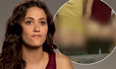 Emmy Rossum Moons Cast And Crew During Shameless Shoot For Season 5 Daily Mail Online