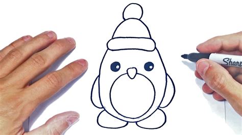 Cómo Dibujar Un Pinguino Kawaii Paso A Paso Y Fácil Dibujos Kawaii