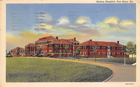 Station Hospital Fort Knox Ky Usa Hospital Postcard