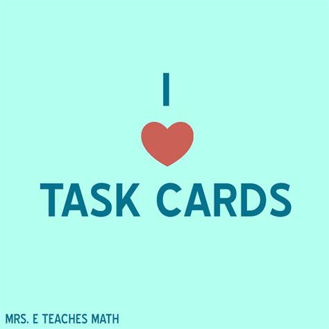 7 Ideas For Using Task Cards In The Classroom Secondary Style High