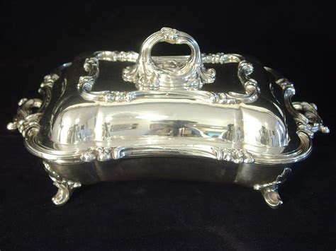 Sheffield Silverplate Covered Entree Dish For Sale