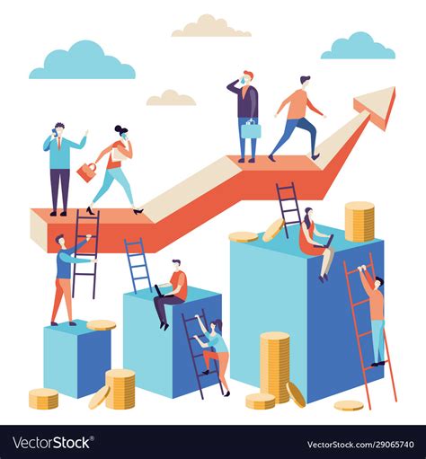 Career Growth To Success Royalty Free Vector Image