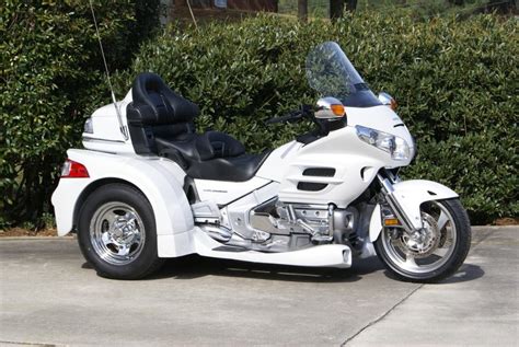2006 goldwing gl1800 trike the 2006 goldwing gl1800 trike for sale has a gps system, comfortable heated seats, stereo am/fm radio and 1986 goldwing trike the custom painted 1986 goldwing trike for sale is a 1986 goldwing aspencade trike motorcycle with a pearl white paint. Honda Goldwing Trike motorcycles for sale in Georgia