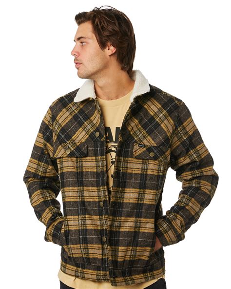 Check out our black plaid man bag selection for the very best in unique or custom, handmade pieces from our shops. Rvca Daggers Mens Plaid Sherpa Jacket - Plaid | SurfStitch