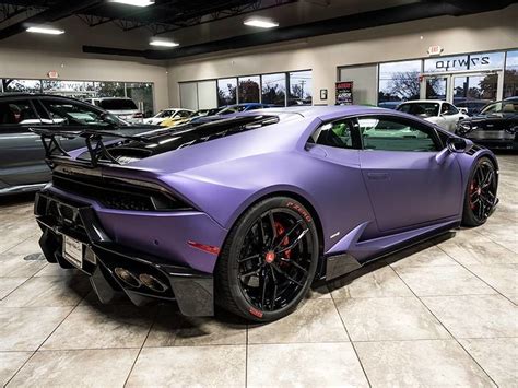 Matte Purple Lamborghini Huracan Novara Coupe Exotic Car List